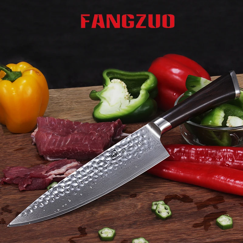FANGZUO Damascus Knives Chef Knife Japanese Kitchen VG10 67 Layer Stainless Steel Sharp Sashimi Cleaver | Дом и сад