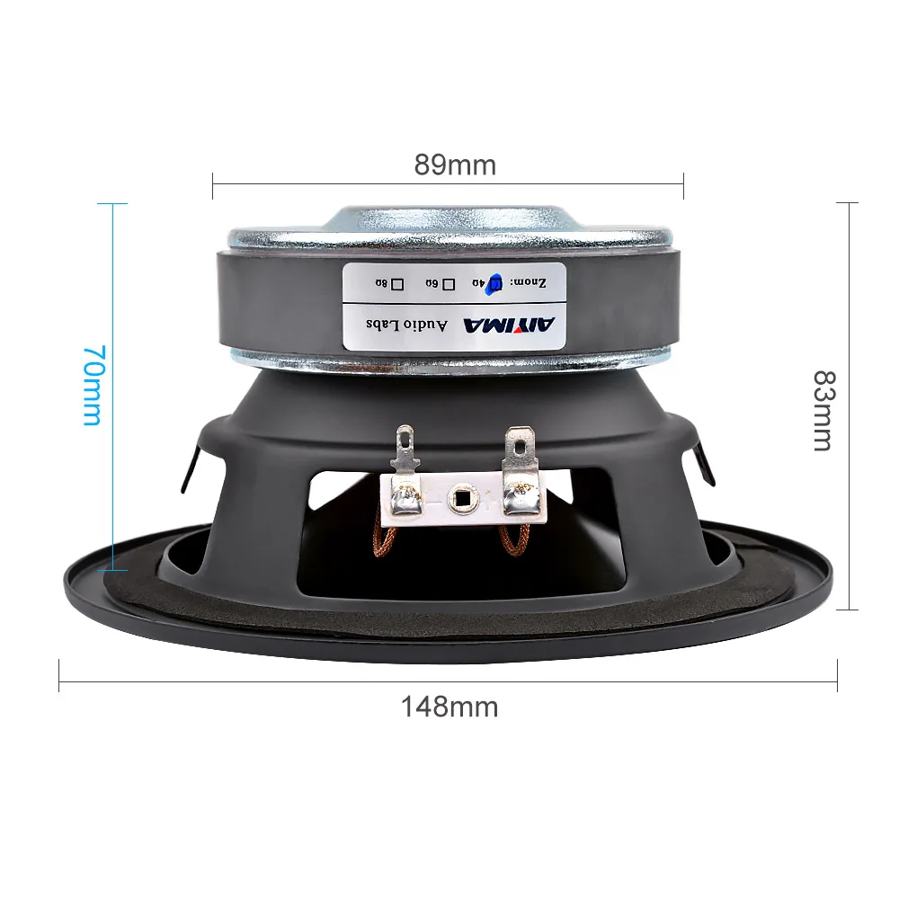 AIYIMA 1Pcs 5.25 Inch Subwoofer Speaker 4 8 Ohm 50W Sound Audio Home Theater Loudspeaker DIY Modification |