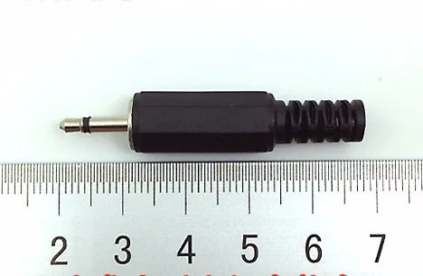 100 шт. 2 5 мм моно аудио штекер разъем пайки ADAP|connector|adap |