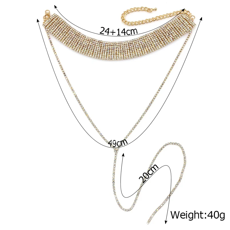 Женское Ожерелье-чокер со стразами | Украшения и аксессуары