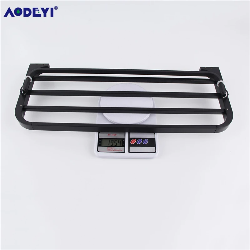 Настенный держатель для полотенец AODEYI матовая Черная Вешалка ванной комнаты