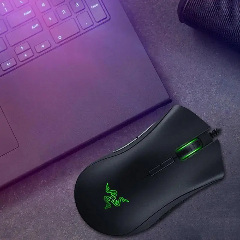Razer DEATHADDER ELITE игровая мышь USB Проводная эргономичная игровая мышь с подсветкой 16000 dpi программируемая оптическая мышь для макросъемки