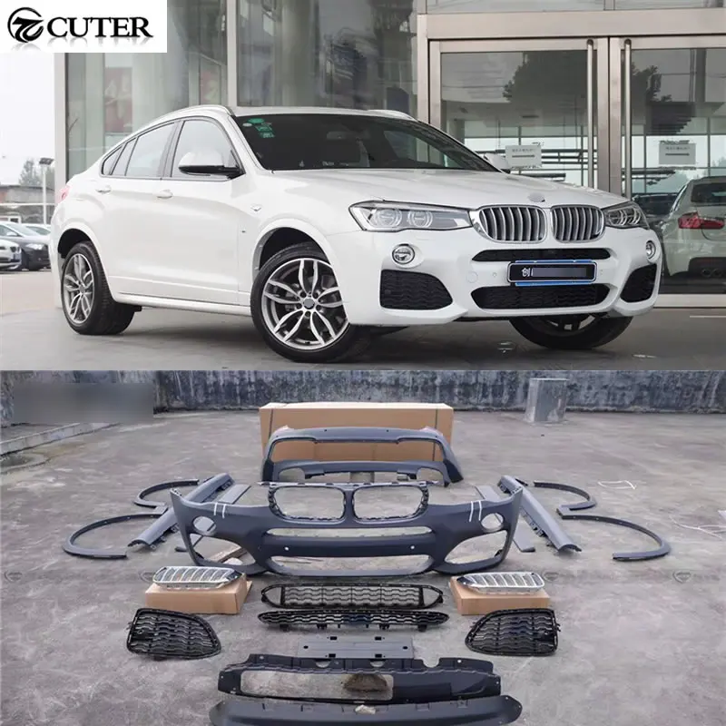 X4M F26 PP M спортивный стиль НЕОКРАШЕННЫЕ Авто Стайлинг тела наборы для BMW X4 до 2014UP|body