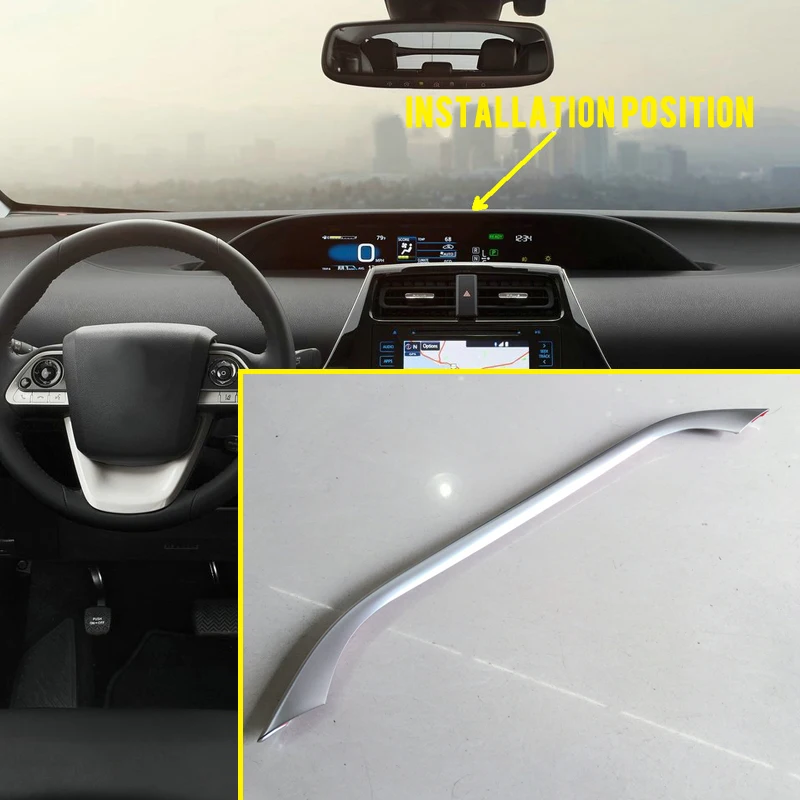 

Interior Control Decorative Stripe Cover Trim 1pcs for Toyota Prius XW50 2016 2017 2018 2019 2020