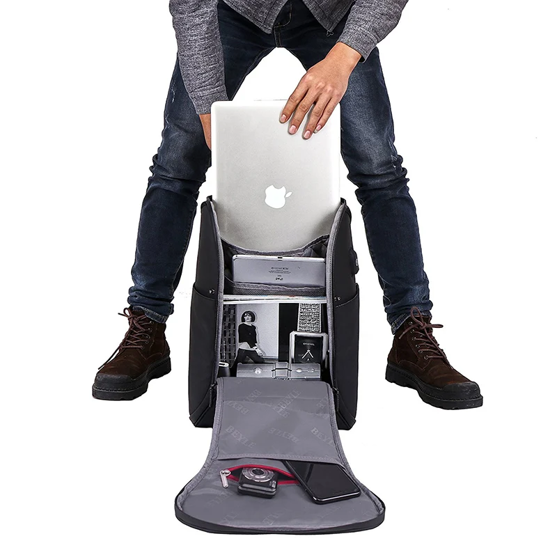 Outdoor Laptop Backpack Men's Travel Bags 2018 Multifunction Rucksack Waterproof Oxford Black Computer Backpacks For Teenager | Спорт и