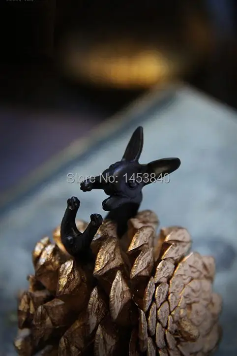 Оптовая продажа с фабрики прямая ретро животное заяц кольцо 12 шт./лот античное