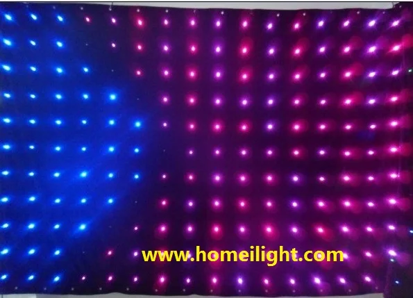 Светодиодная занавеска для видео 2*4 м с RGB подсветкой DJ YY studio матрицей сцены|led video