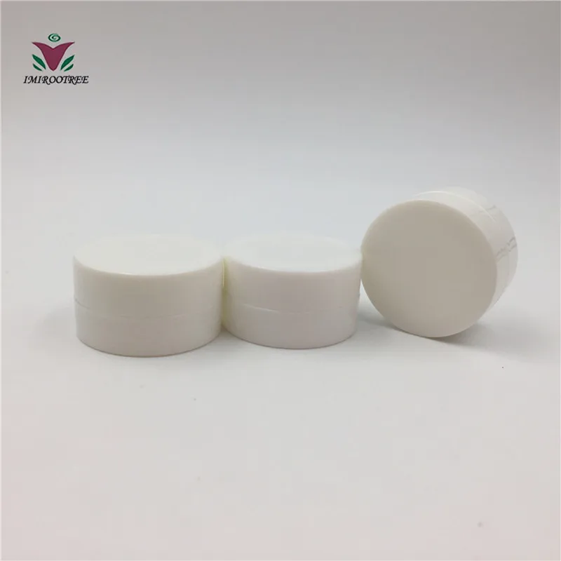 

100PCS/LOT-3G Cream Jar Plastic Cosmetic Container,Empty Nail Art Sub-bottling,Sample Eyeshadow Cream Canister,Cream Pots