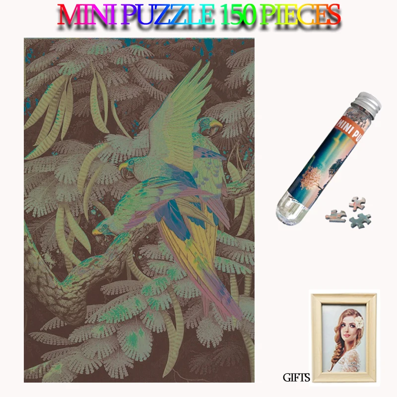 MOMEMO Parrot In Forest 150 штук паззлы бумага для взрослых мини-головоломка детей