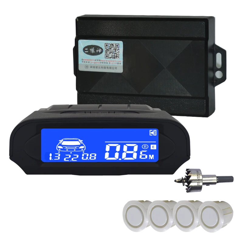 Автомобильный парковочный Парктроник 4 комплекта реверсивный радар ЖК-дисплей