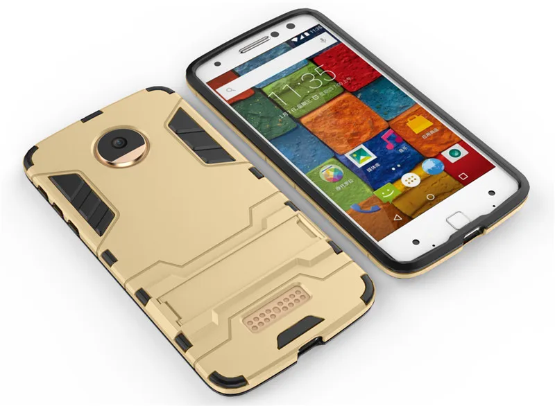 Для Moto X4 Телефон Дело Роскошные Робот Броня Hybrid Силикон Рама и пластика Задняя