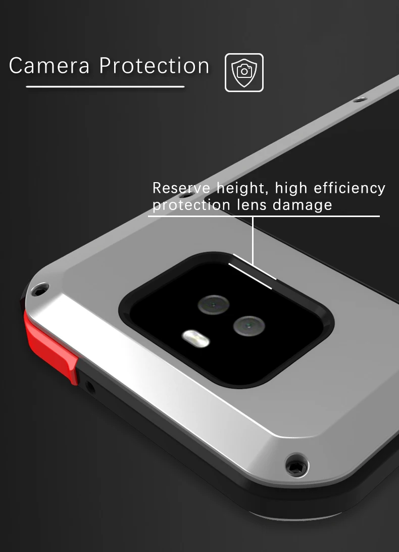 Gorrila Glass) металлический армированный сверхпрочный защитный чехол для Sony Xperia 10 Plus