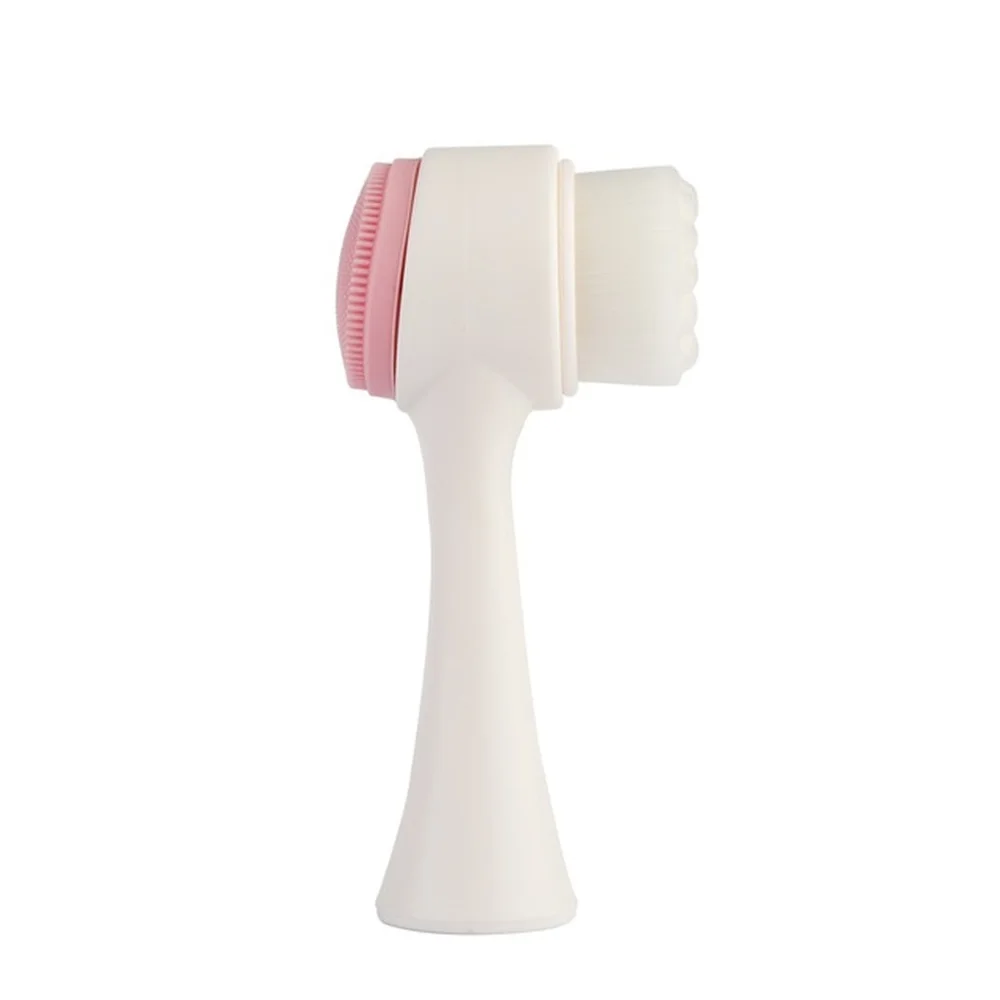 POZILAN 2in1 лицо щетка для очистки Уход за кожей 3D Стиральная Очиститель Exfoliator Pore акне