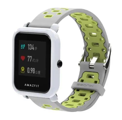 Спортивный силиконовый ремешок Mijobs 20 мм для Xiaomi Huami Amazfit Bip BIT Lite, Молодежные Смарт-часы, браслет, браслет
