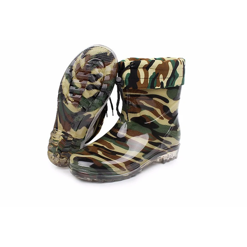 Сапоги Aleafalling Kesmall мужские резиновые хлопковые водонепроницаемые ботинки до
