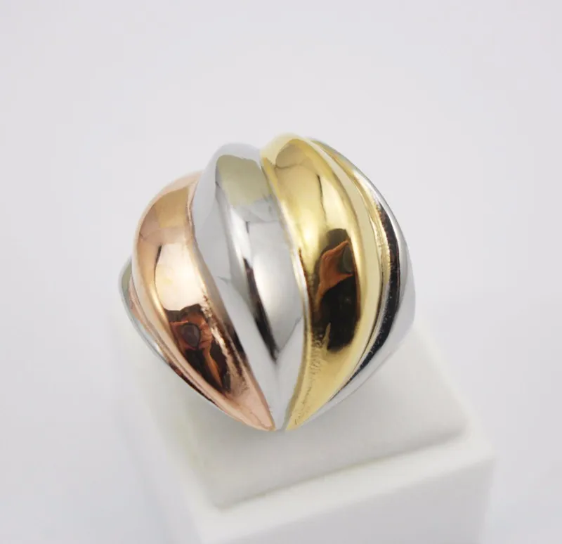 Fashion Punk Style 316L Stainless Steel Metal High Polish Summer Unique Women Angel Wing Ring Bird Feather Ring Design Silver
