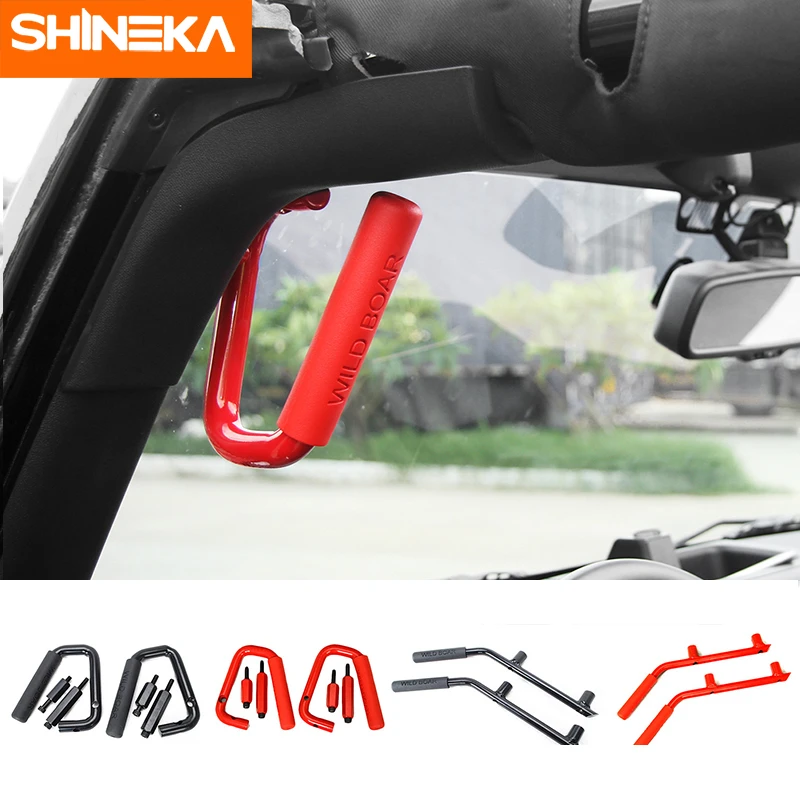 Подлокотники SHINEKA для Jeep Wrangler JK 2007 2017 2/4 Комплект ручек передней и задней двери