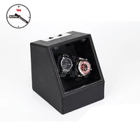 high end p0078 le leather 2 seats automatic watch winder for gift
