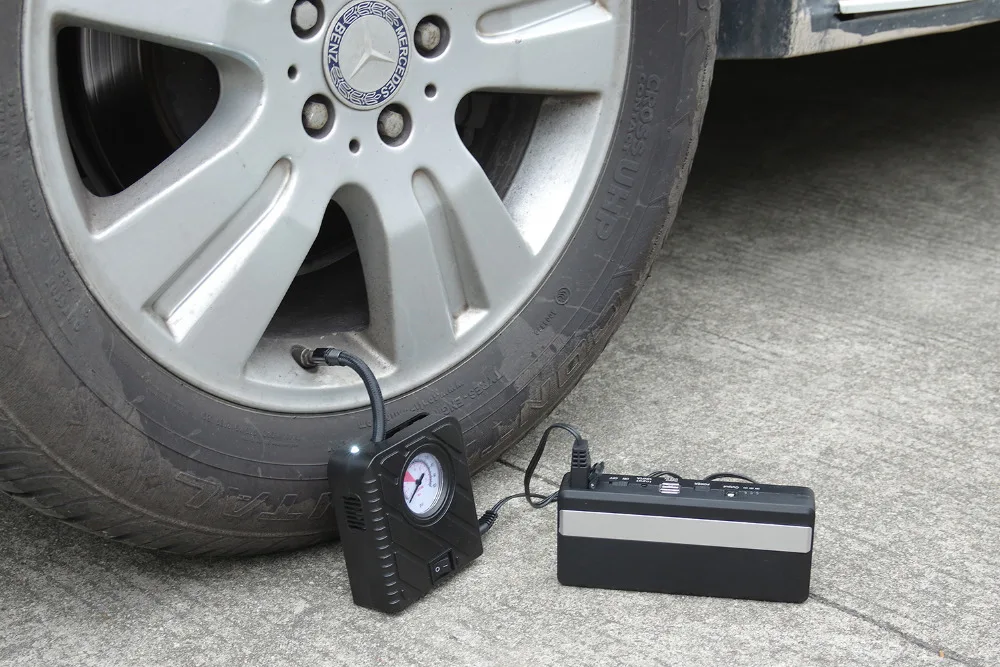 Переносной скачок стартер + смарт кабель воздушный компрессор Power Bank зарядное