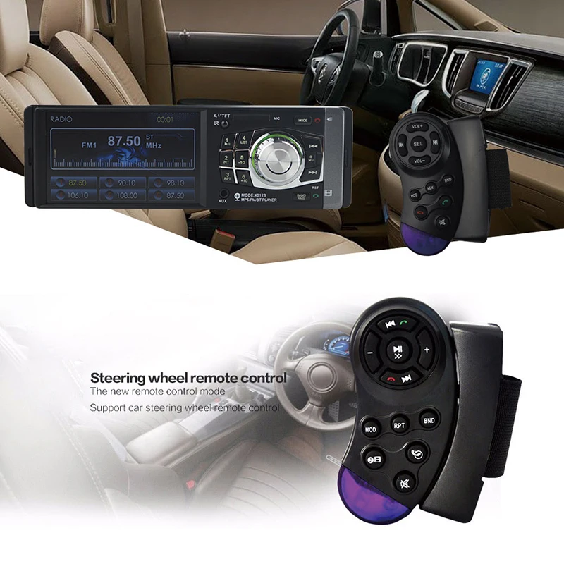 1 Din центральный мультимедийный Авто 4 ''HD 1080P экран Bluetooth Радио MP3 MP5 музыкальный