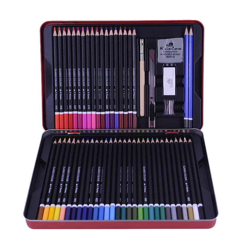 Профессиональные мягкие водорастворимые цветные карандаши 48 цветов|colour pencil