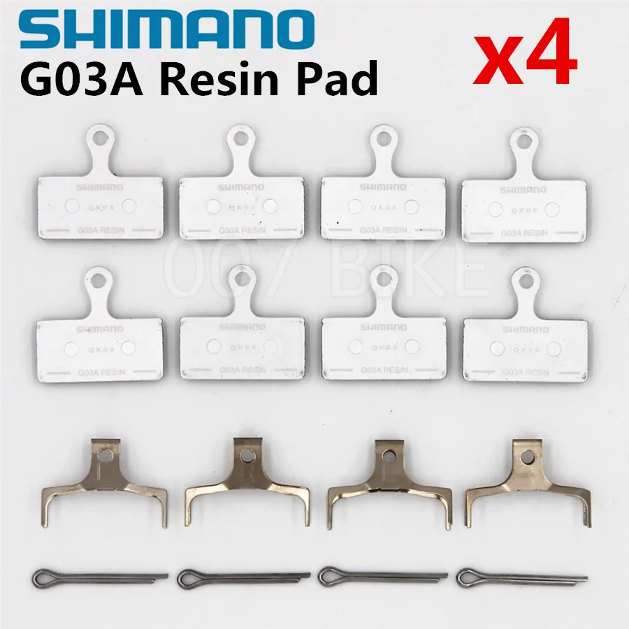 G03A 4 set SHIMANO G02A G02S G03A колодки DEORE XT SLX DEORE G03S полимерная тормозная колодка горный M785 M675 M7000 M8000 M9000 M6000 M9020 тормозных колодок - Цвет: G03A 4 set