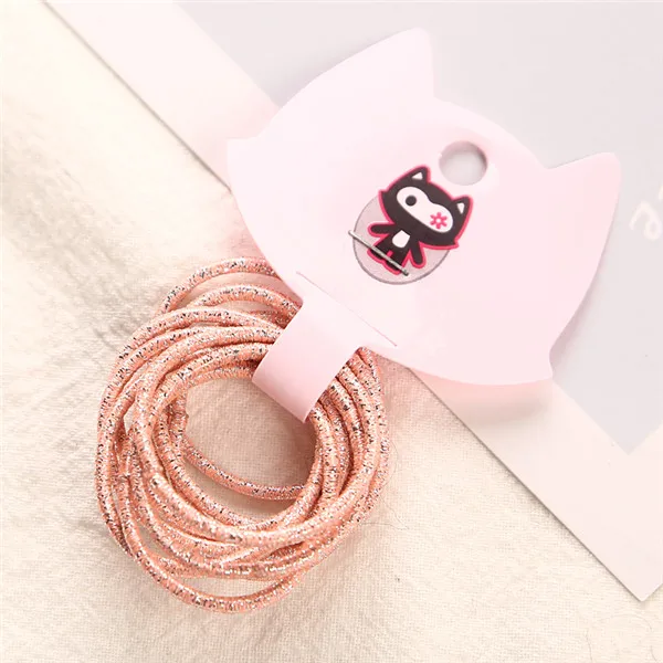 50pcs Meat Orange 12 Colors 50pcs/lot 3cm Child Rubber Bands Hair Accessories Wholesale Candy Colors Hair Elastics New Fashion For Girls Kids - Цвет: 50pcs Meat Orange