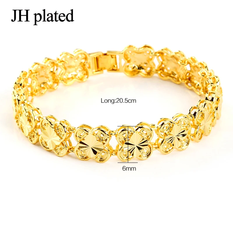 JHplated 20 5 см золотой браслет африканская ручная цепочка ювелирные изделия Женские