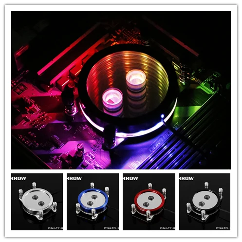 Курган кулер для процессора водоблок для AM3 AM4 plaform 2,0 5v rgb Освещение компонент водяное охлаждение гаджет для ПК LTFHBA-04N V2