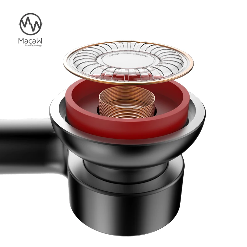 2019 Новинка Macaw RT 20 наушники в ухо одиночные 8 мм динамические HIFI DJ Fever