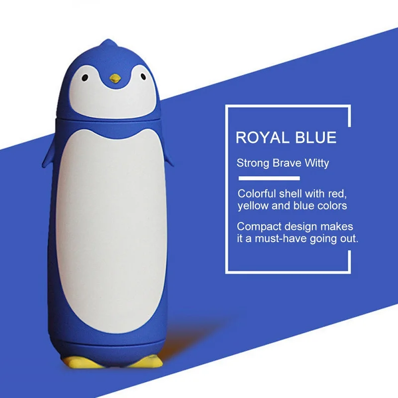 Творческий термос в форме пингвина из нержавеющей стали портативный капл