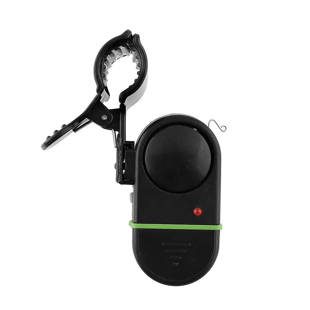 Black LED Light Electronic Fish Bite Alarm Bell Fishing Pole Tackle New | Спорт и развлечения