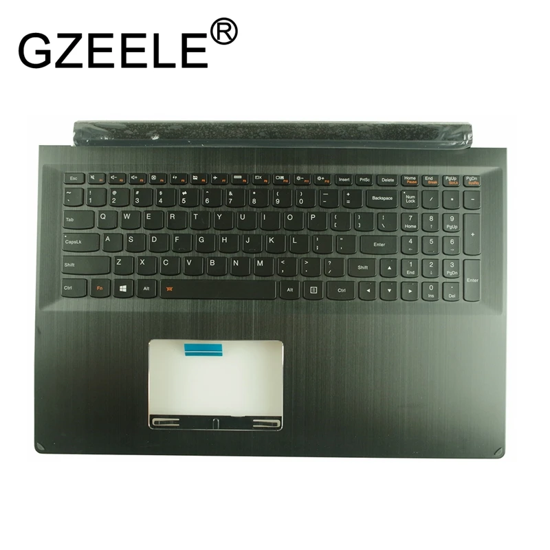 GZEELE английская Клавиатура США ободок верхняя крышка корпуса для Lenovo FLex 2 15 Pro-15 Edge