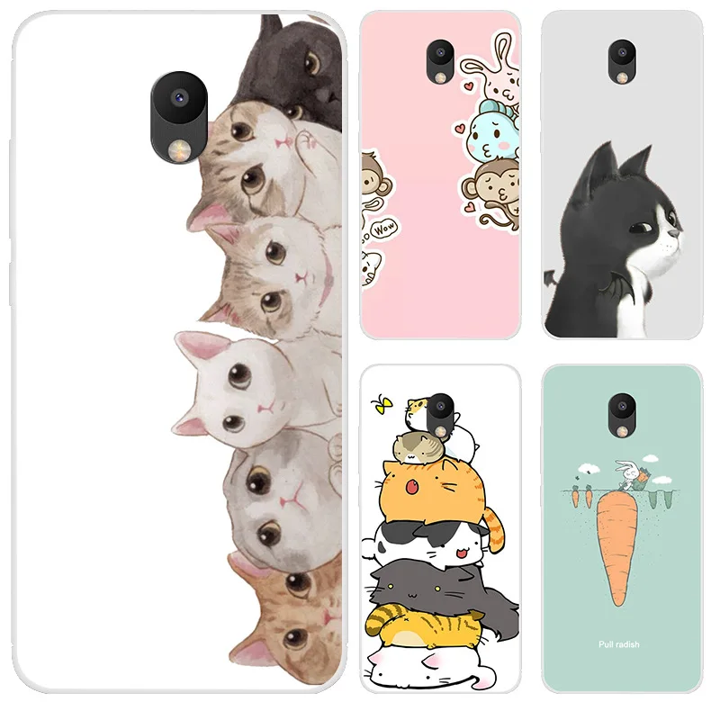 Модный милый чехол для телефона с мультяшными животными Meizu Meilan 6 разрисованный