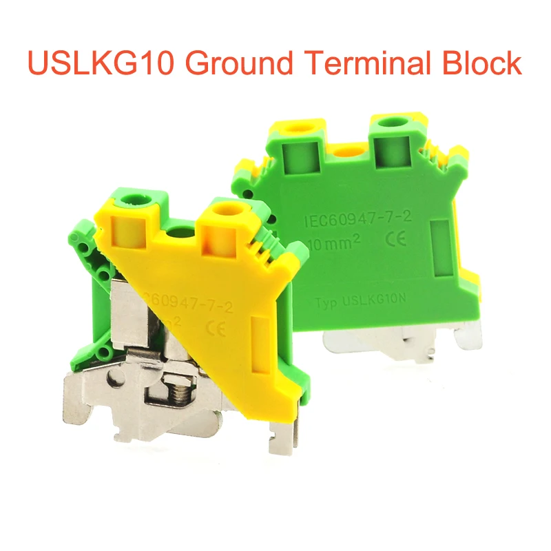 5/10 шт. заземляющие клеммные колодки USLKG10|terminal block|grounding terminal blockgrounding block |