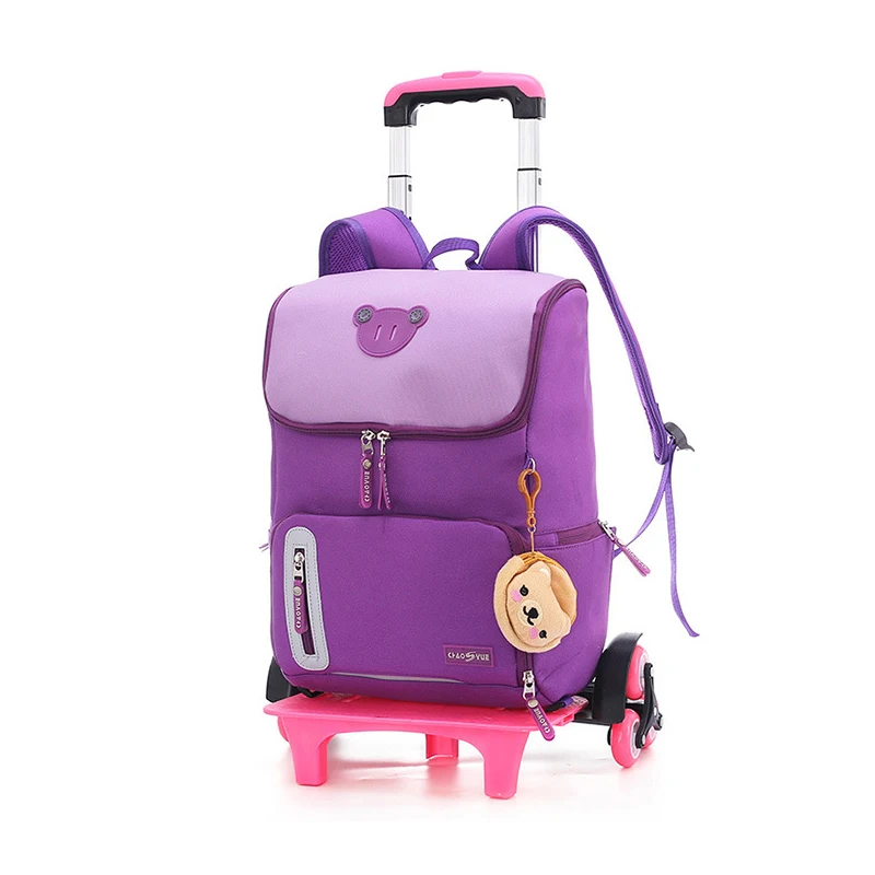 Класс 2 6 Дети Мальчики Девочки Тележка школьный рюкзак багаж книга сумки