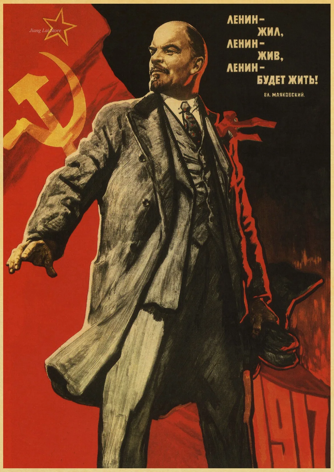 Вторая мировая война, ленинистская военная политика, СССР, CCCP плакат, крафт-бумага, ретро классические плакаты и принты, декор стен - Цвет: H059