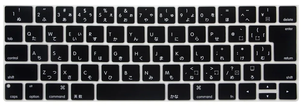 Японская версия клавиатура крышка в ноутбук клавиатура Чехлы для Mac book touch bar 13 15 дюймов Клавиатура для ноутбука Чехлы Чехол