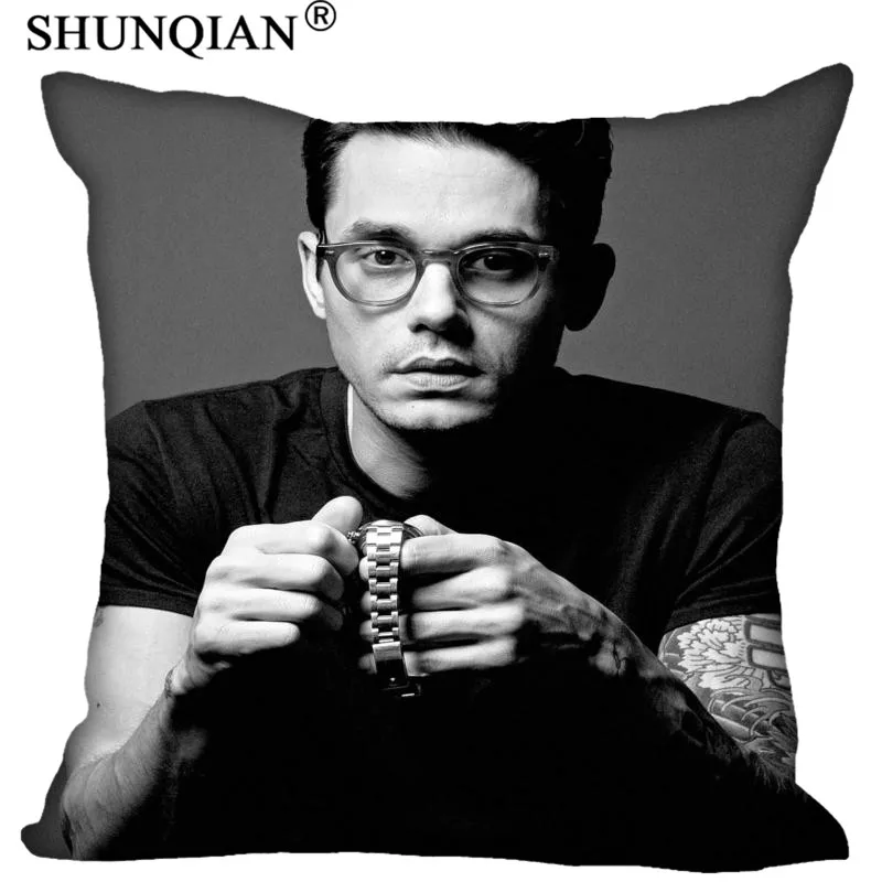 Наволочка на заказ квадратная молнии с принтом John Mayer (две стороны) крутые