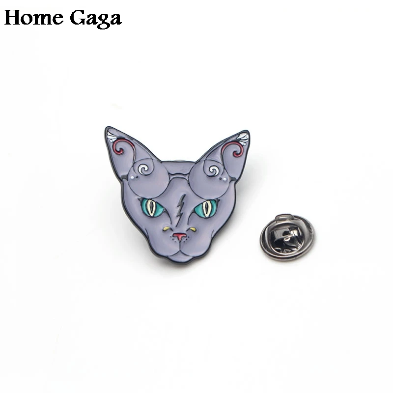 Homegaga Сфинкс Кошка цинковые булавки para рюкзак Одежда металлическая медаль для сумки рубашки Значки броши для мужчин и женщин D1365