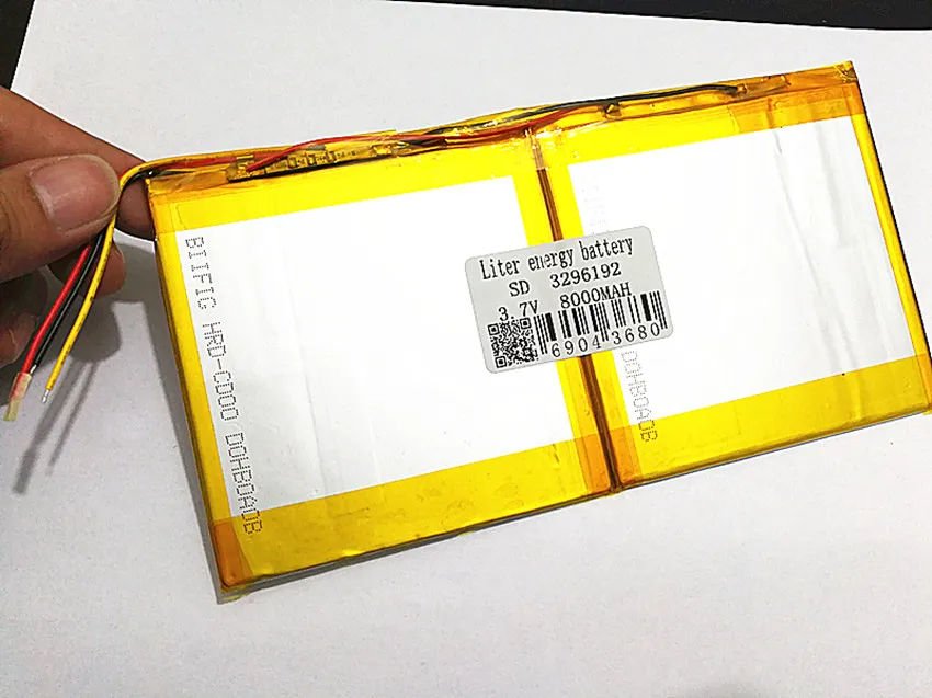 3 7 V 8000mAh для X98 air P98 3G v99i Tablet PC Battery wire Perfect 3296192|3.7v 8000mah|tablet battery wire3 |
