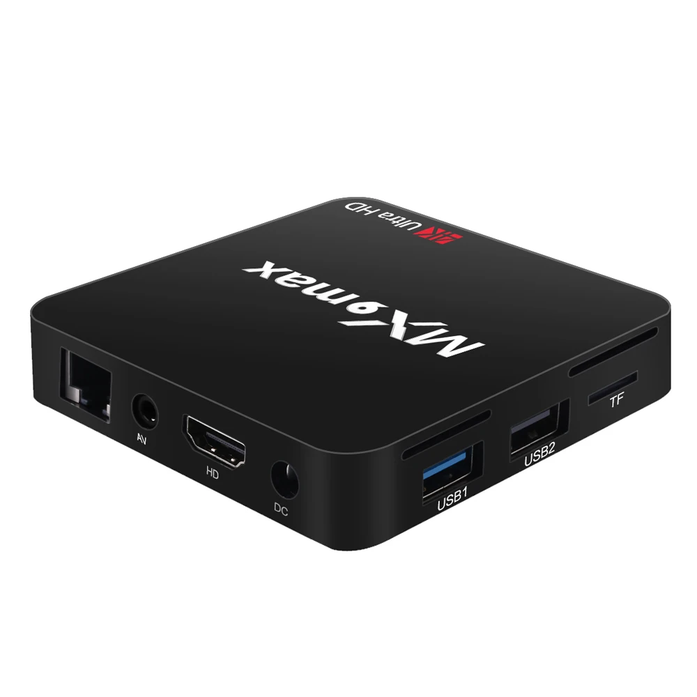 Docooler MX9 max умная ТВ приставка с четырёхъядерным процессором RK3328 ОЗУ 2 Гб ПЗУ 16 Android 7