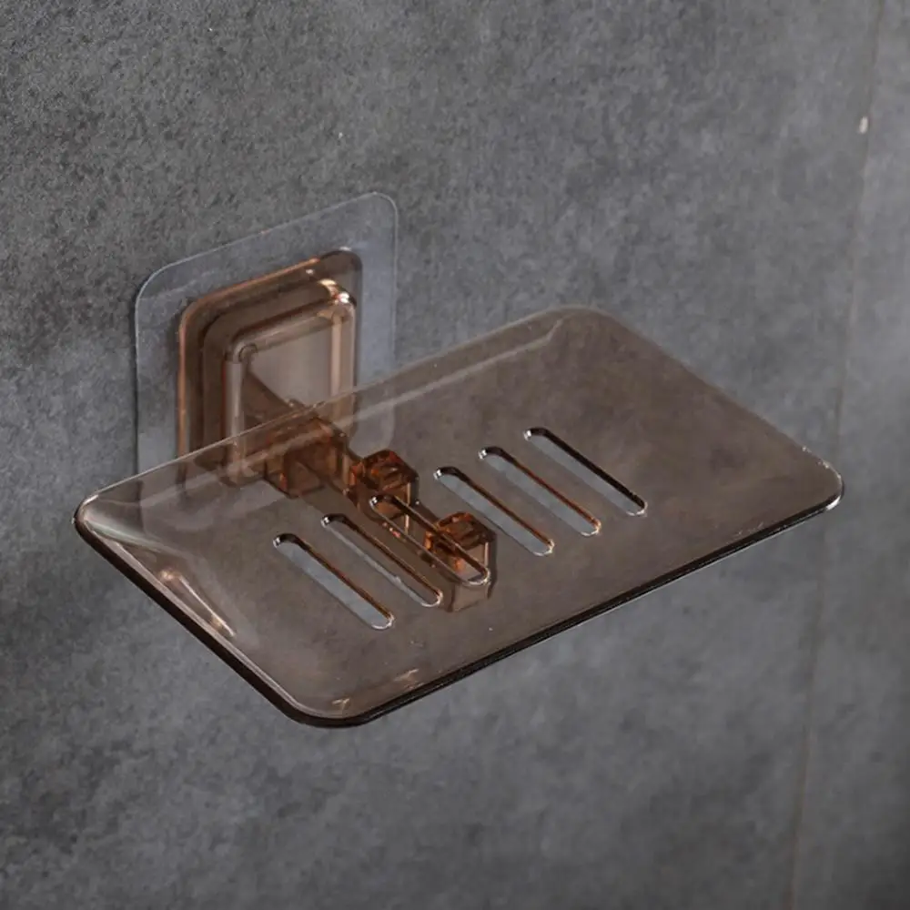 

Punch-free Wall Hanging Crystal Soap Box Bathroom Storage Rack Household Soap Storage Shelves