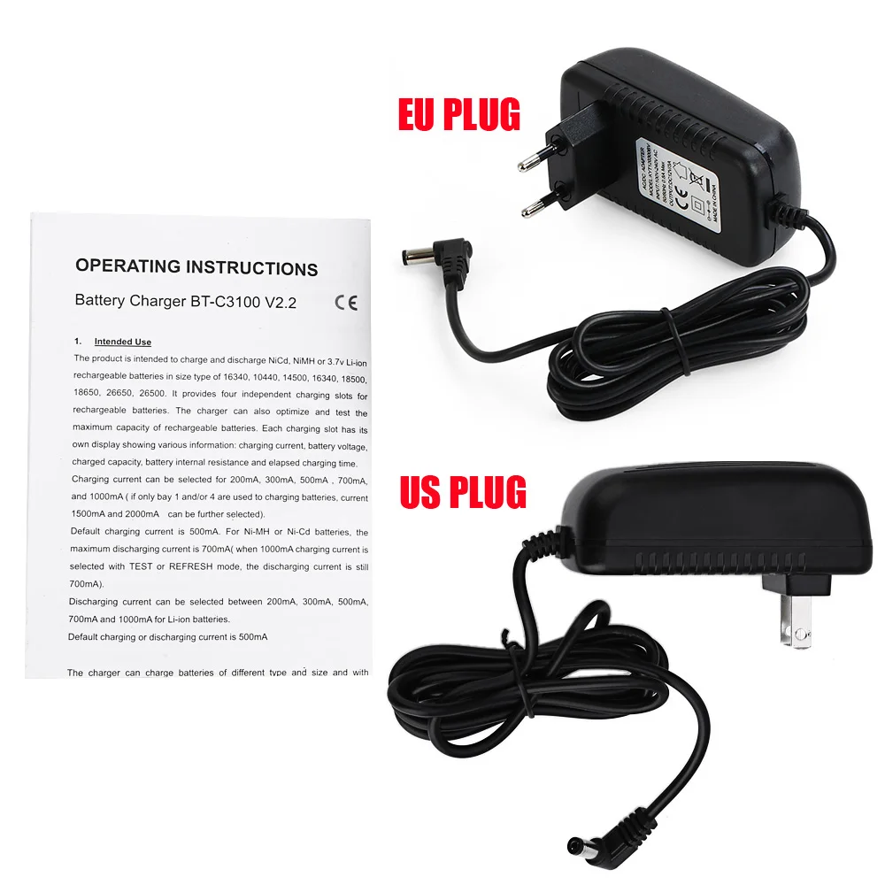 ZEEPIN BT-C3100 V2.2 зарядное устройство для 18650 Li-Ion AA AAA 16340 26650 14500 10440 18500 NiMH NiCd аккумуляторная батарея BT-C3100