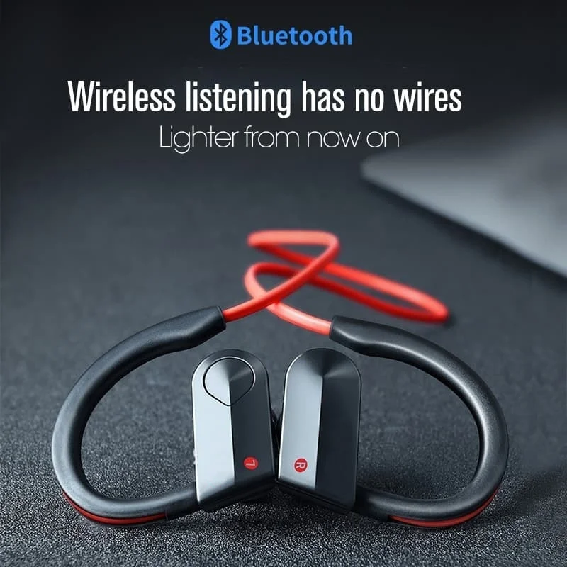 IPX5 Водонепроницаемый ударный бас стерео беспроводной Bluetooth спортивный ушной крючок наушники-вкладыши настоящее качество звука