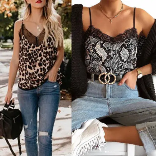 Женский кружевной топ с V образным вырезом Модный пикантный Топ без рукавов