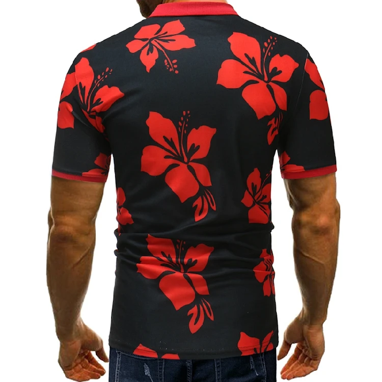 2018 summer new foreign trade express ebay men's casual fashion polo shirt - t355 p35 model 2 | Мужская одежда
