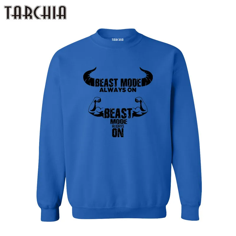 

TARCHIA 2021 Autumn Outerwear Sportwear Beast Mode Hoodies Printed Pullover Hoodies Mens Long Sleeve Casual Sweatshirts New