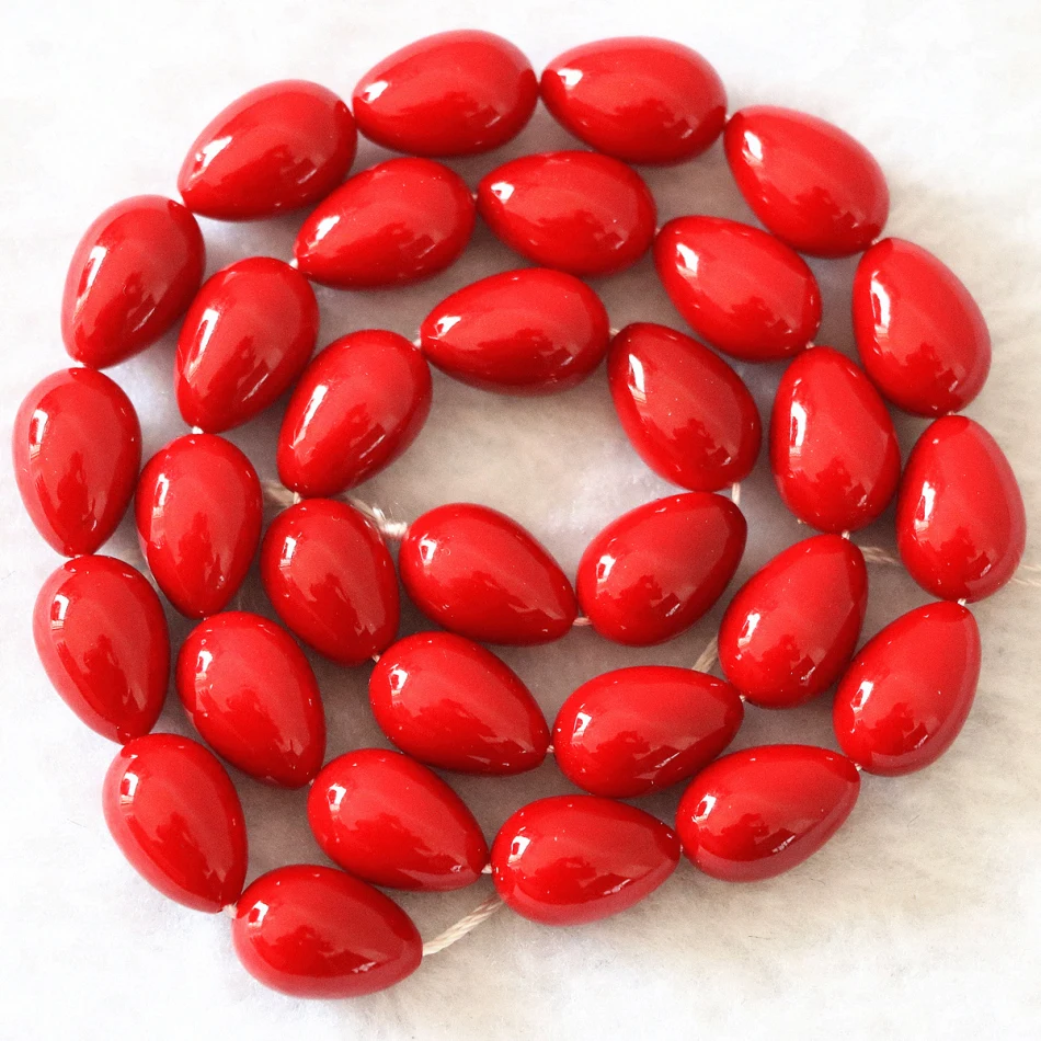 Разноцветные стеклянные бусины для выпекания 5*7 мм в форме капли воды Модные