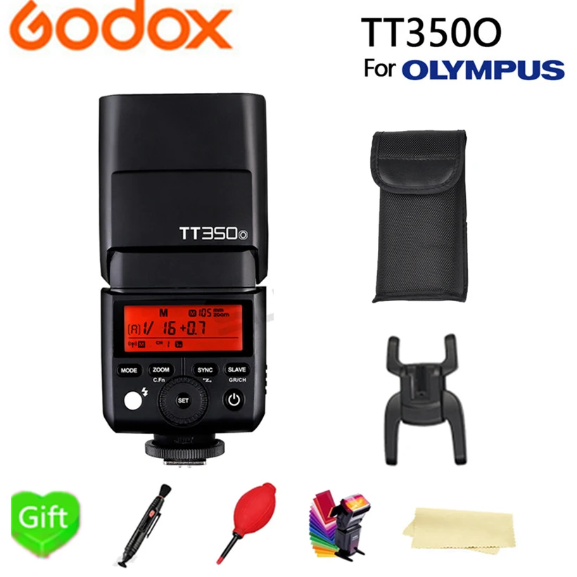 Godox Мини TT350O 2 4G Беспроводной TTL вспышка для фотокамер Speedlite HSS 1/8000S GN36 карманные